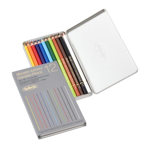 アーチスト色鉛筆 12色セット-ベーシックトーン